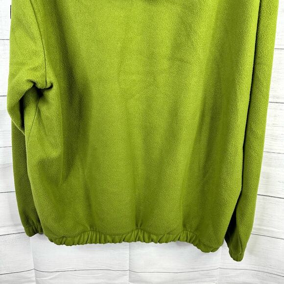 ASOS Design Mens size Medium Green Oversized Fleece Hoodie Sweatshirt Badge - Picture 7 of 10